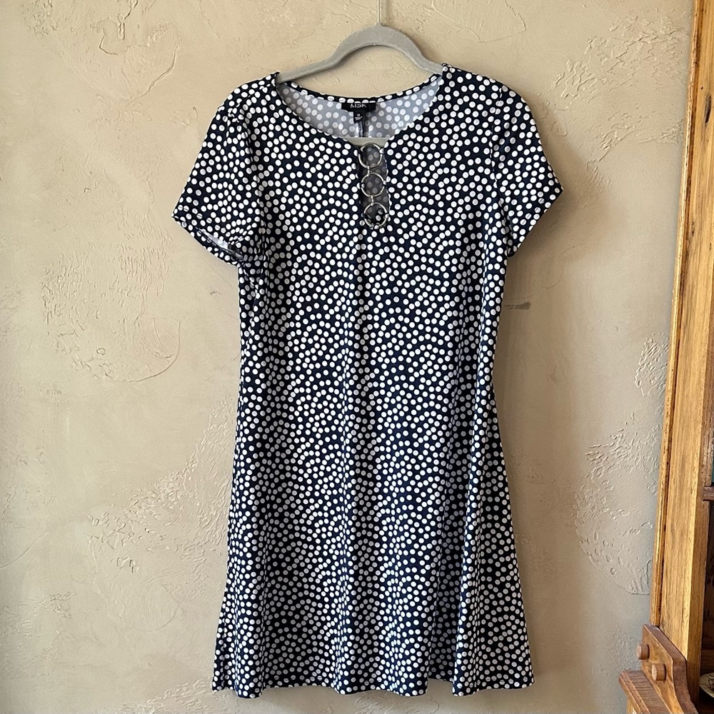 Women’s Blue and White Dress